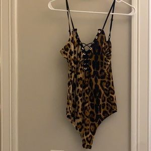 Leopard body suit